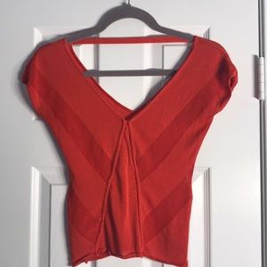 Sexy Armani top in beautiful red